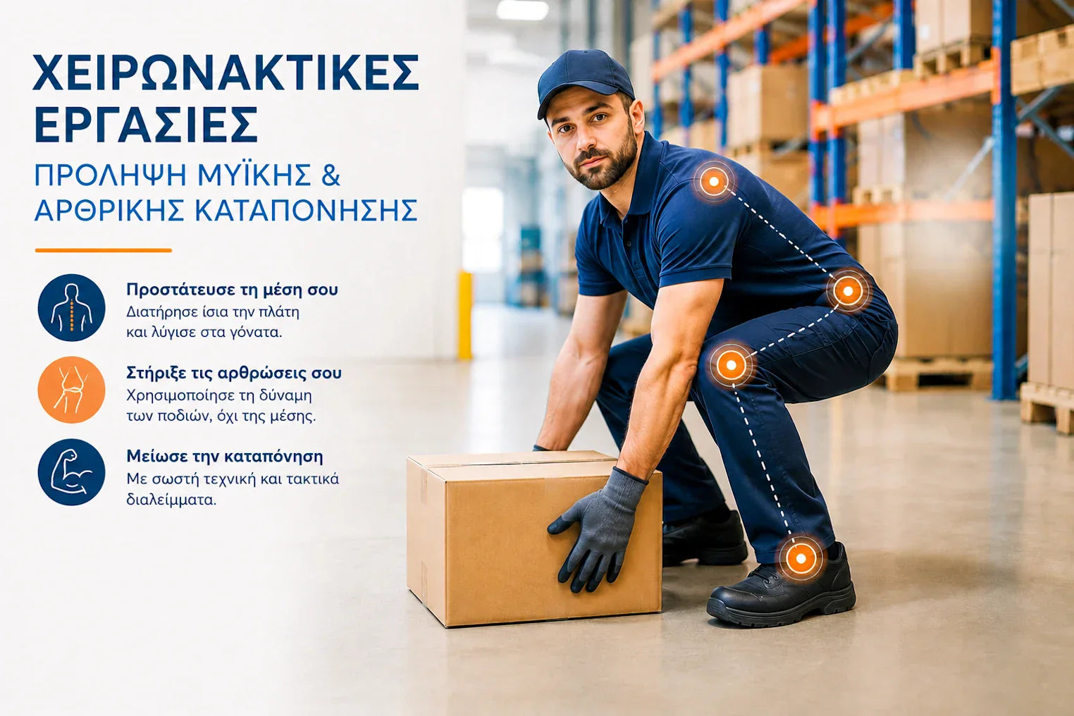 Χειρωνακτικά επαγγέλματα: πρόληψη καταπόνησης