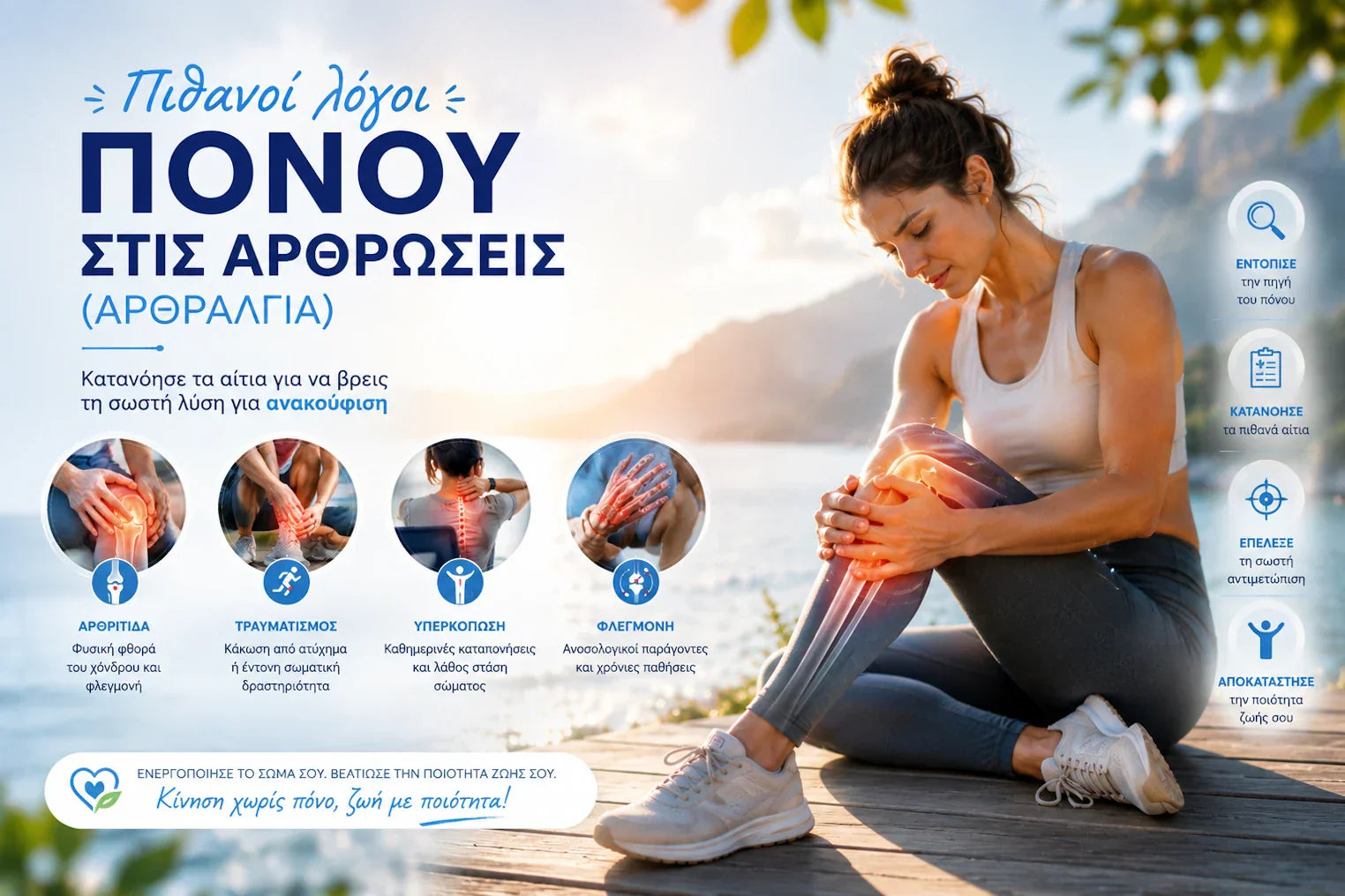 Πιθανοί Λόγοι που Νιώθεις Πόνο στις Αρθρώσεις (Αρθραλγία)